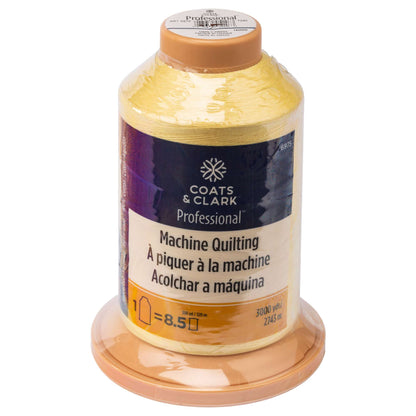 Coats & Clark Professional Machine Quilting Thread (3000 Yards) Yellow