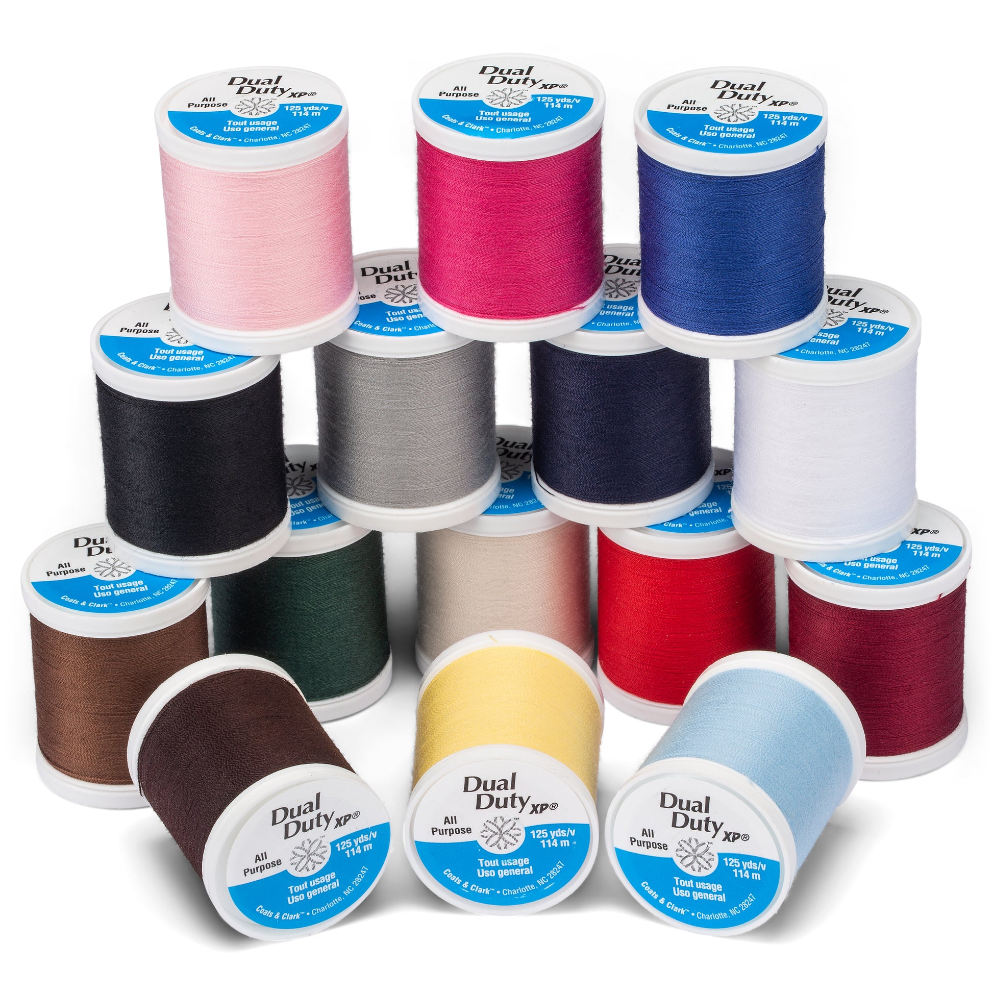 Coats & Clark Dual Duty XP All Purpose Sewing Thread Set, 15 Spools