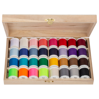 Coats & Clark Sewing Thread & Sew Happy Gift Box 32 Spools