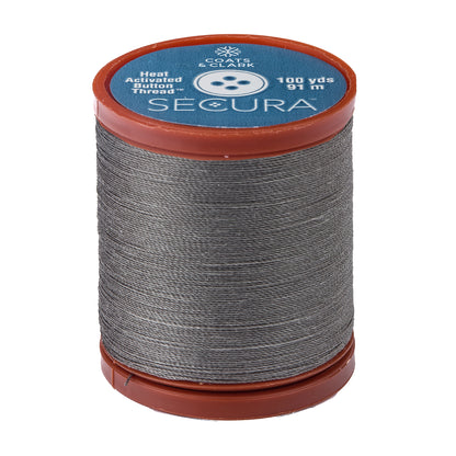 Coats & Clark Secura Heat Activated Button Thread - Clearance Shades Smoke