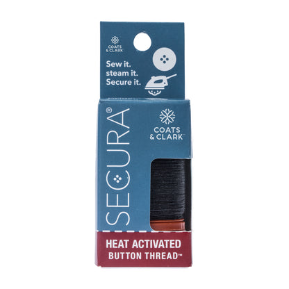 Coats & Clark Secura Heat Activated Button Thread - Clearance Shades Black