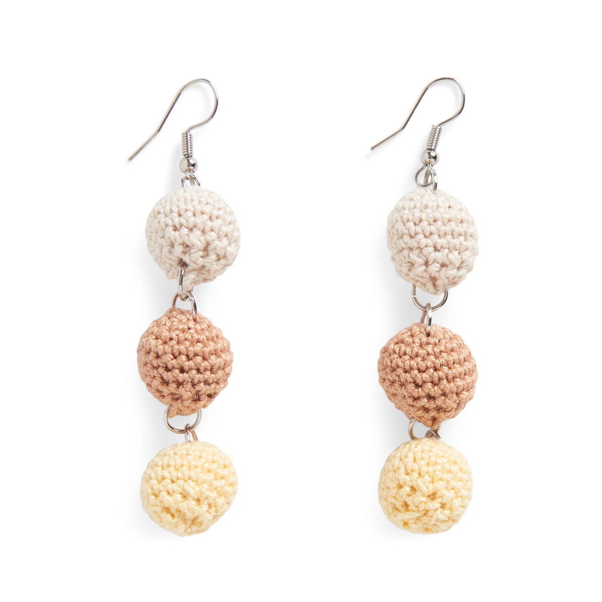 Crochet Earrings made in Aunt Lydia's Classic Crochet Thread
