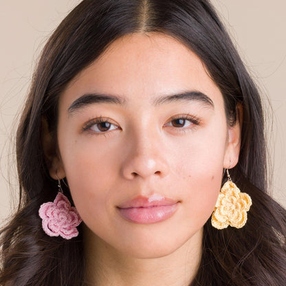 Aunt Lydia’s Crochet Rose Earrings All Variants