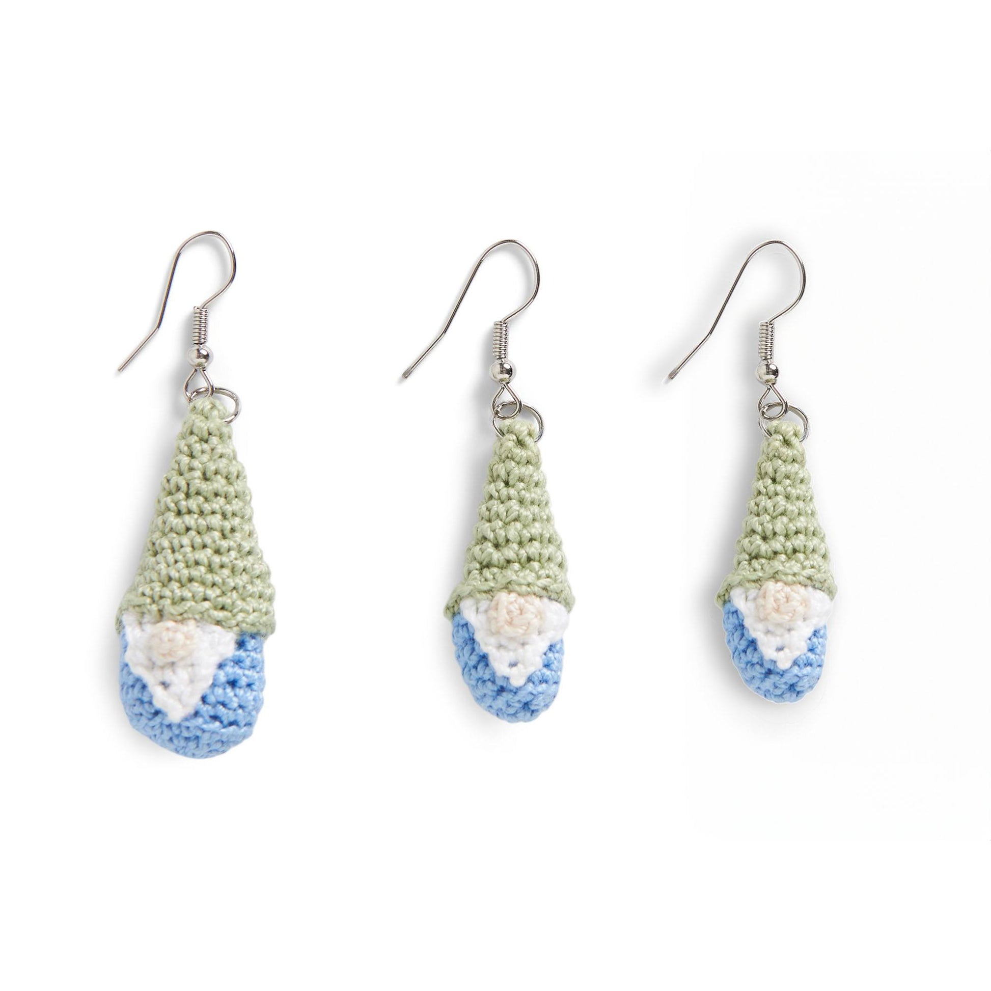 Free Aunt Lydia’s  Crochet Gnome Earrings Pattern