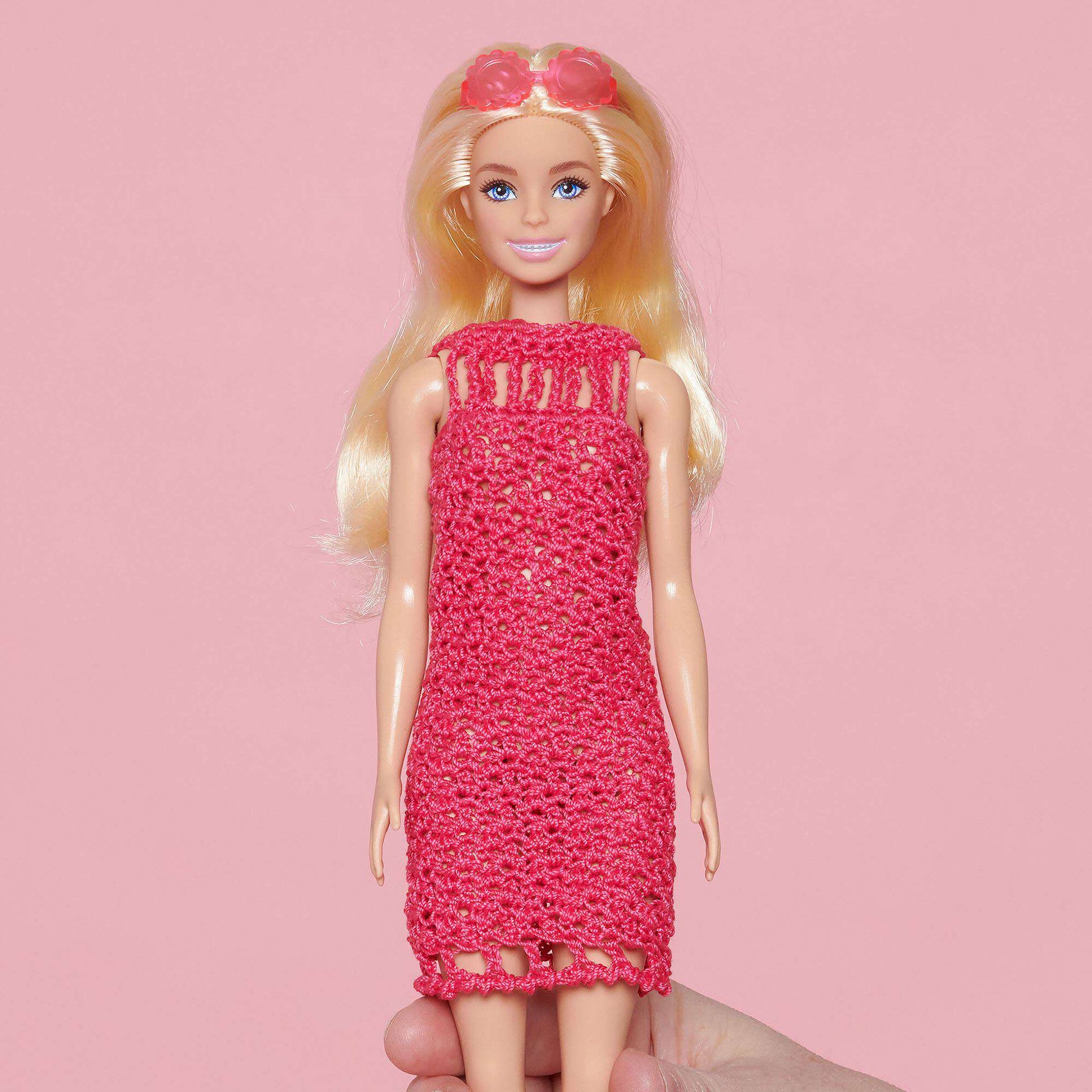 Free Aunt Lydia's Mini Me Doll Size Crochet Dress Pattern