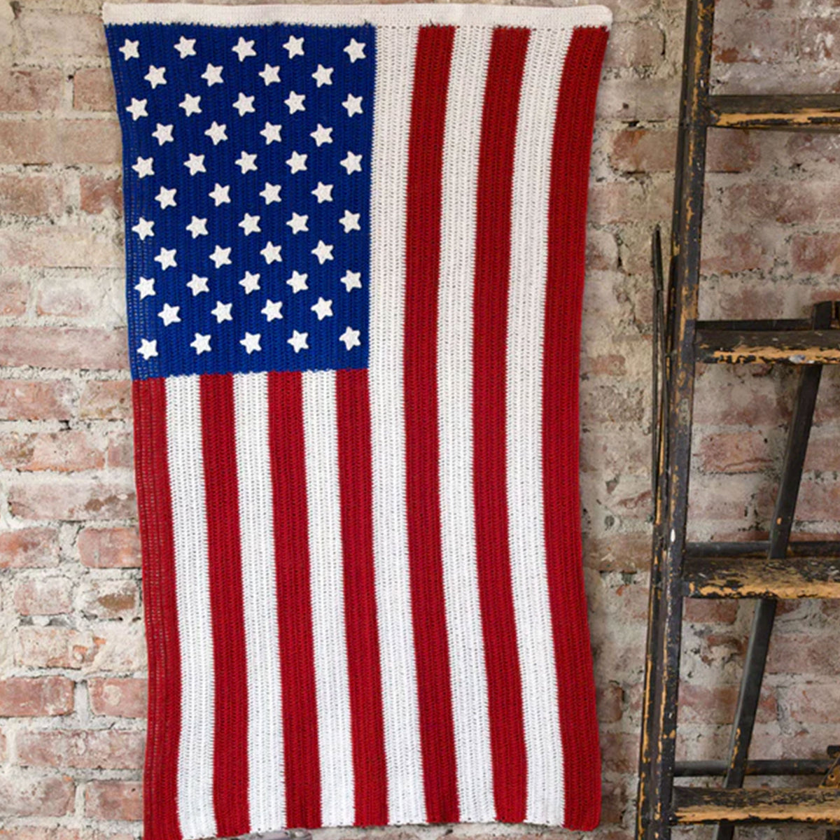 Crochet Flag made in Aunt Lydia's Classic Crochet Thread