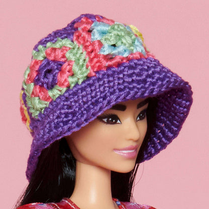 Anchor Doll Size Crochet Bucket Hat Crochet  made in Anchor Embroidery Thread yarn