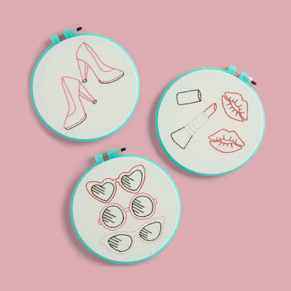 Anchor Embroidery Essentials Hoop Embroidery  made in Anchor Embroidery Thread yarn