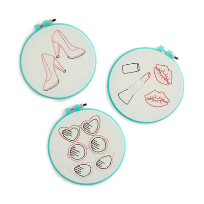 Anchor Embroidery Essentials Hoop Embroidery  made in Anchor Embroidery Thread yarn