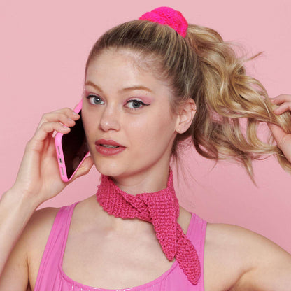 Bernat Crochet Neckerchief Crochet  made in Bernat Softee Cotton yarn