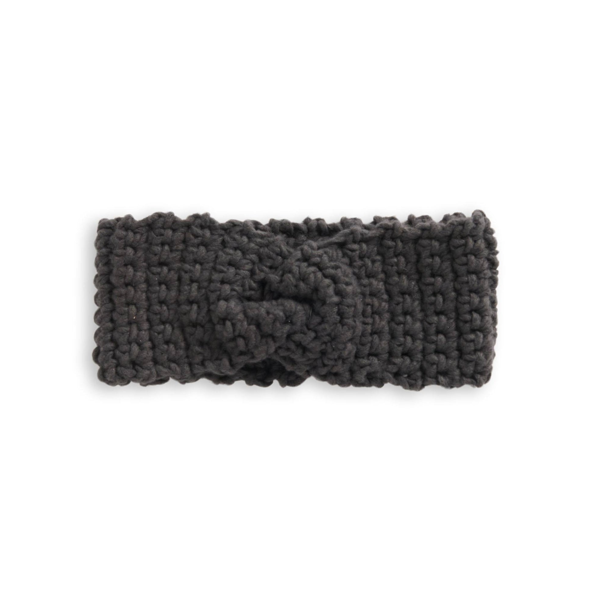 Free Bernat Beginner Do The Twist Crochet Headband Pattern