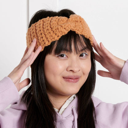 Bernat Beginner Do The Twist Crochet Headband Bergamont