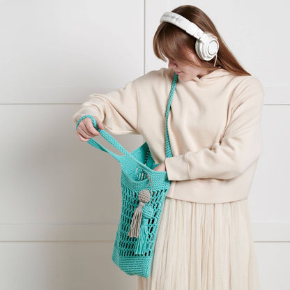 Bernat Beginner In the Market Crochet Bag Aqua