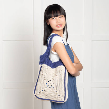 Bernat Crochet Carry On Tote Bag Crochet Bag made in Bernat Maker Yarn