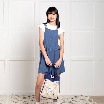 Bernat Crochet Carry On Tote Bag Crochet Bag made in Bernat Maker Yarn