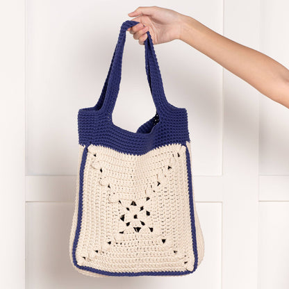 Bernat Crochet Carry On Tote Bag Crochet Bag made in Bernat Maker Yarn