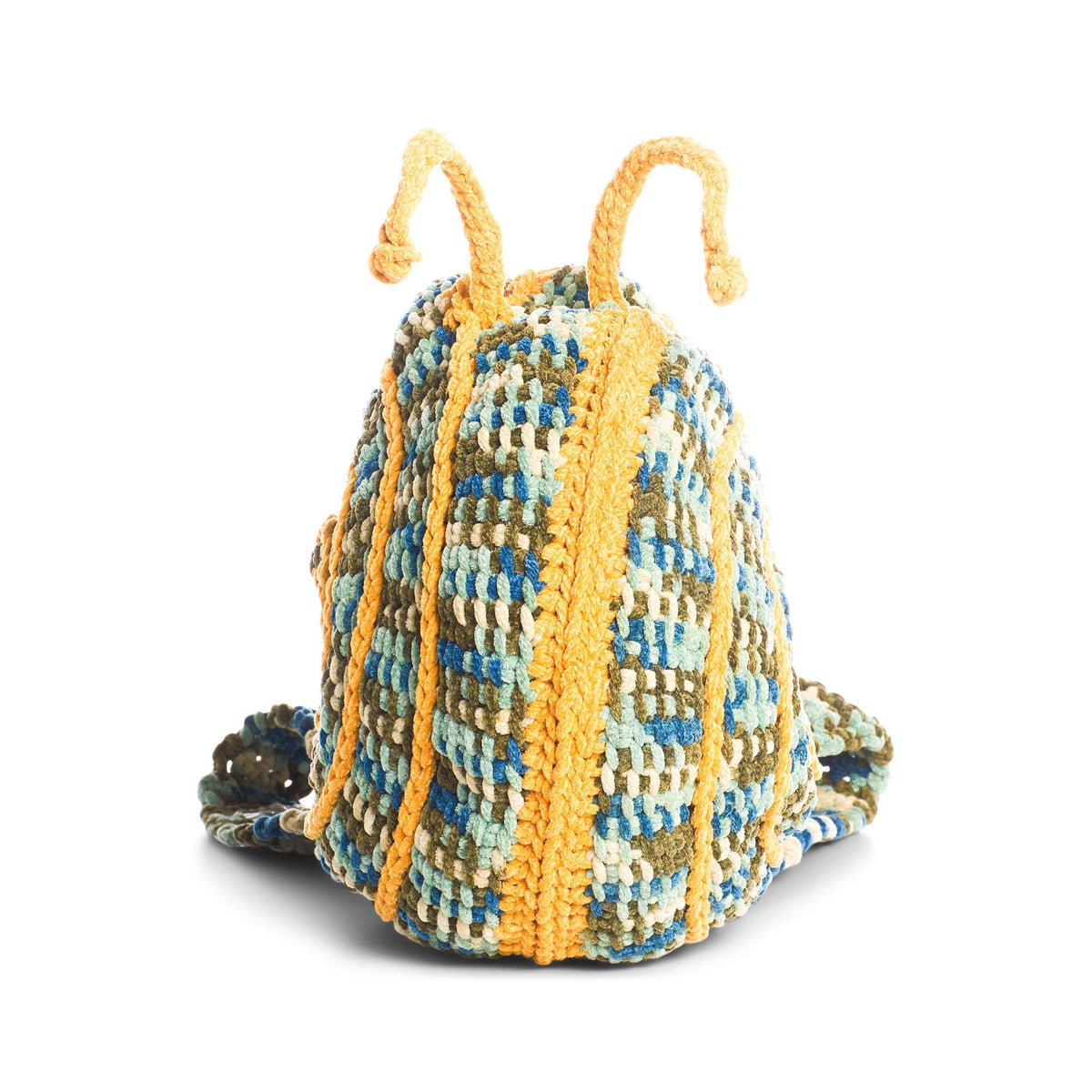 Crochet Backpack made in Bernat Plush Yarn