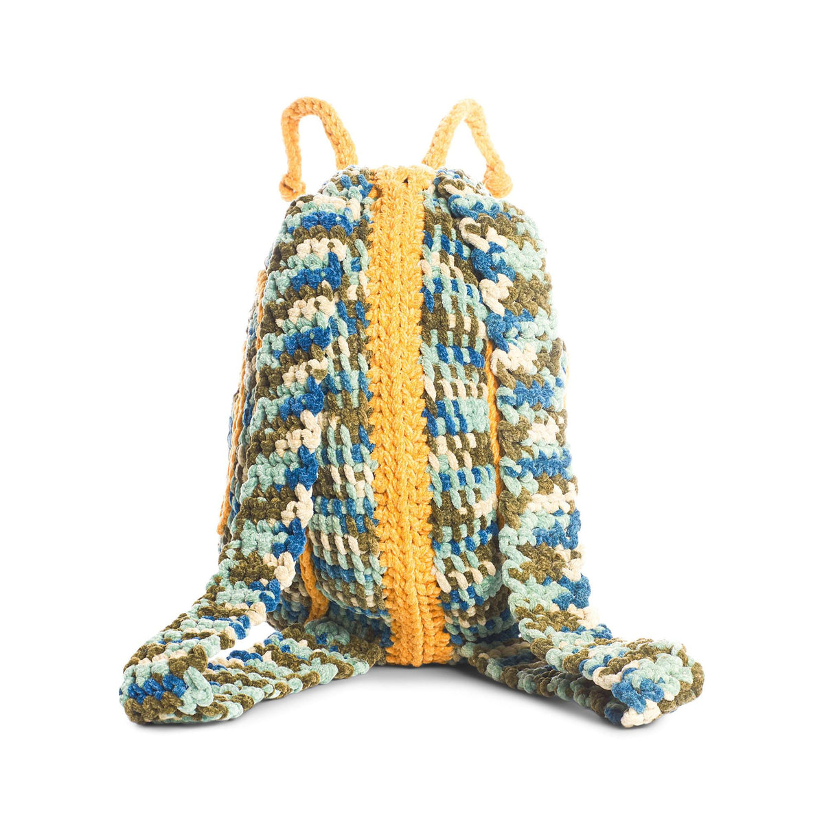 Crochet Backpack made in Bernat Plush Yarn