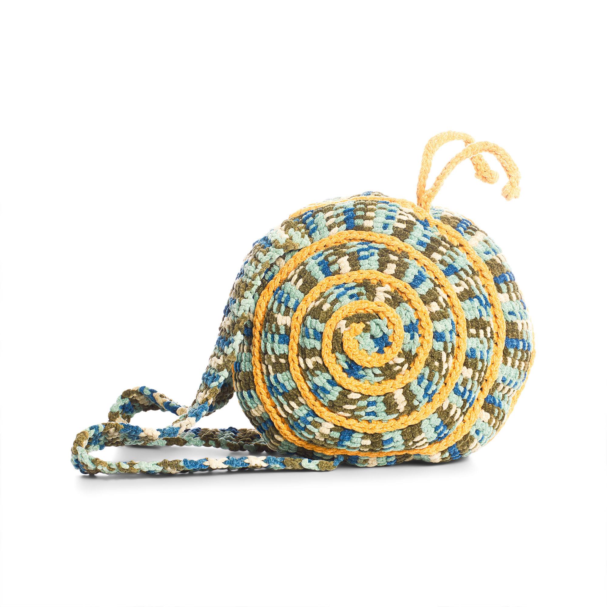 Free Bernat Crochet Snail Backpack Pattern | Yarnspirations