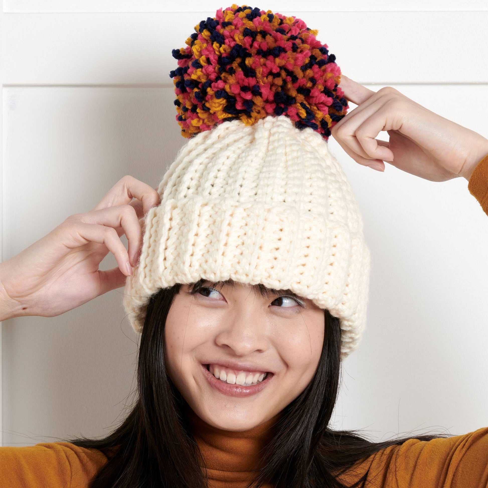 Learn how to make a Fleece Pom Pom Hat - Beginner's Sewing Tutorial 