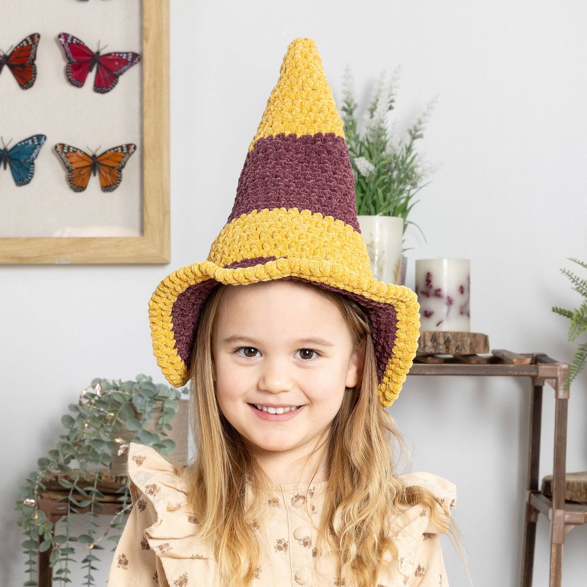 Free Bernat Crochet Magical Witch Hat Pattern