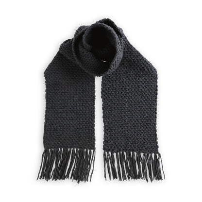 Bernat Cozy Wraps Crochet Scarf Coal