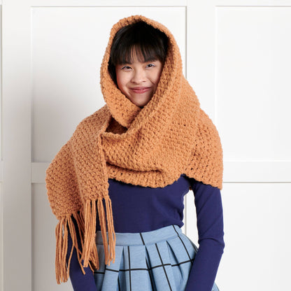 Bernat Cozy Wraps Crochet Scarf Bergamont