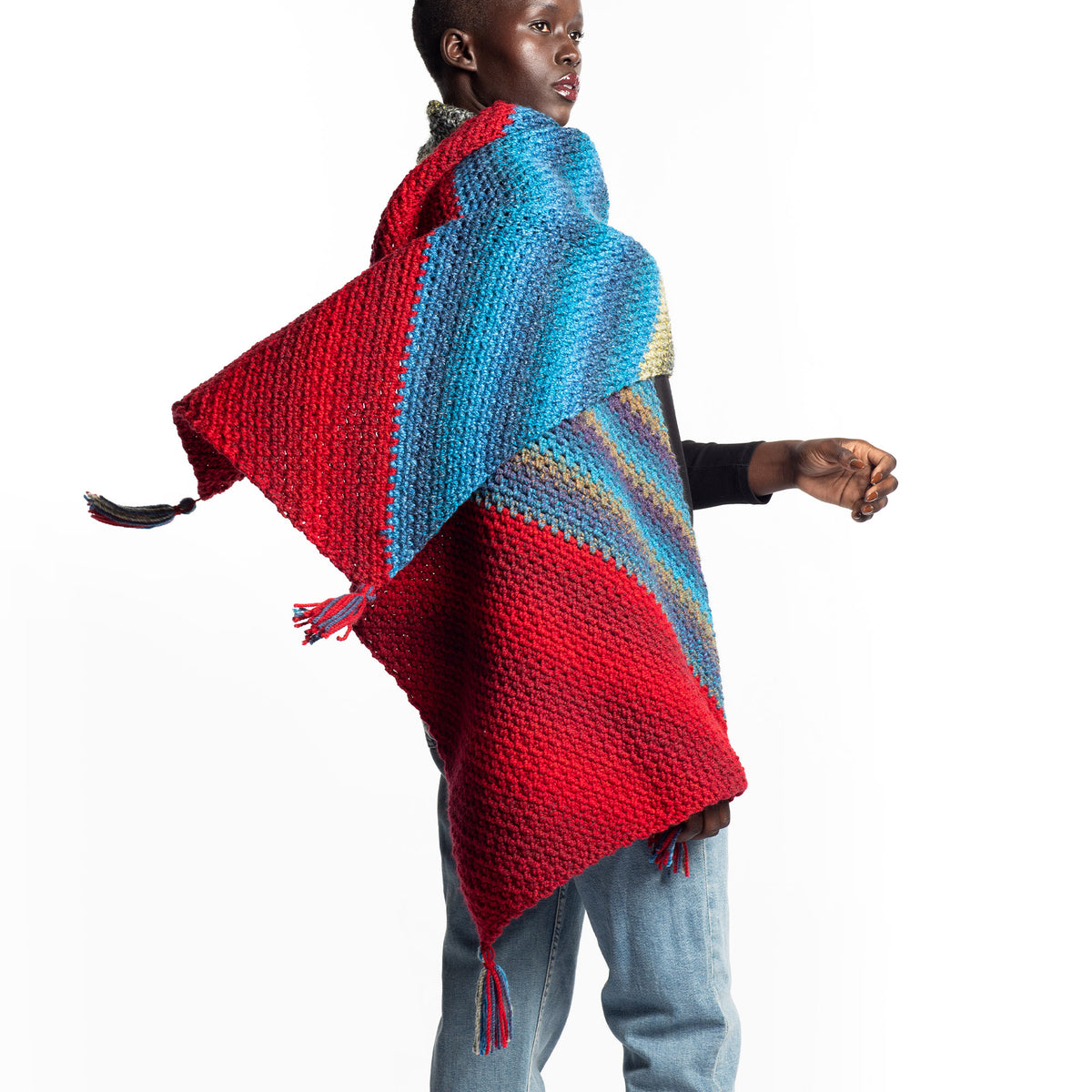 Crochet Shawl made in Bernat Yarn