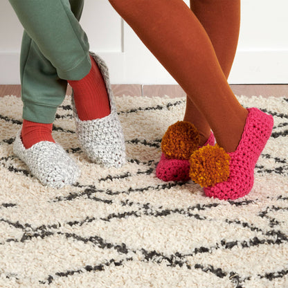 Bernat Beginner On Your Toes Crochet Slippers All Variants