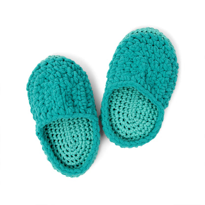 Bernat Crochet Chunky Slippers Crochet Slippers made in Bernat Maker Yarn