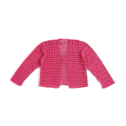 Bernat Crochet Mesh Cardigan Bernat Crochet Mesh Cardigan