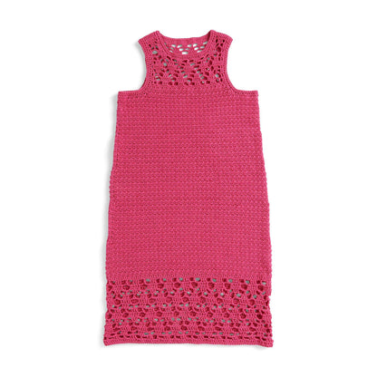 Bernat Crochet Lace Trim Tank Dress Crochet  made in Bernat Softee Cotton yarn