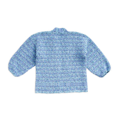 Bernat Ocean Mix Relaxed Crochet Cardigan Crochet Cardigan made in Bernat Lattice Yarn