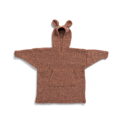 Bernat Big Bear Comfort Crochet Blanket Hoodie Crochet Blanket Hoodie made in Bernat Forever Fleece Yarn