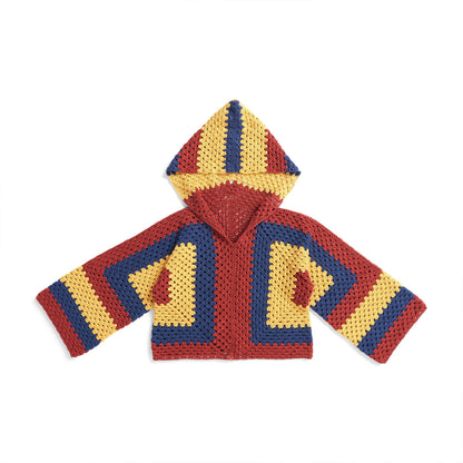 Bernat Crochet Hexi Hoodie Pullover Crochet Pullover made in Bernat Yarn