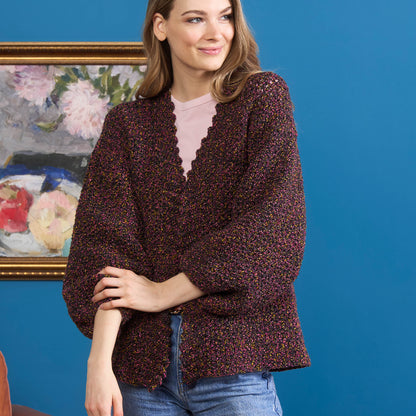 Bernat Nightscape Crochet Cardigan Bernat Nightscape Crochet Cardigan