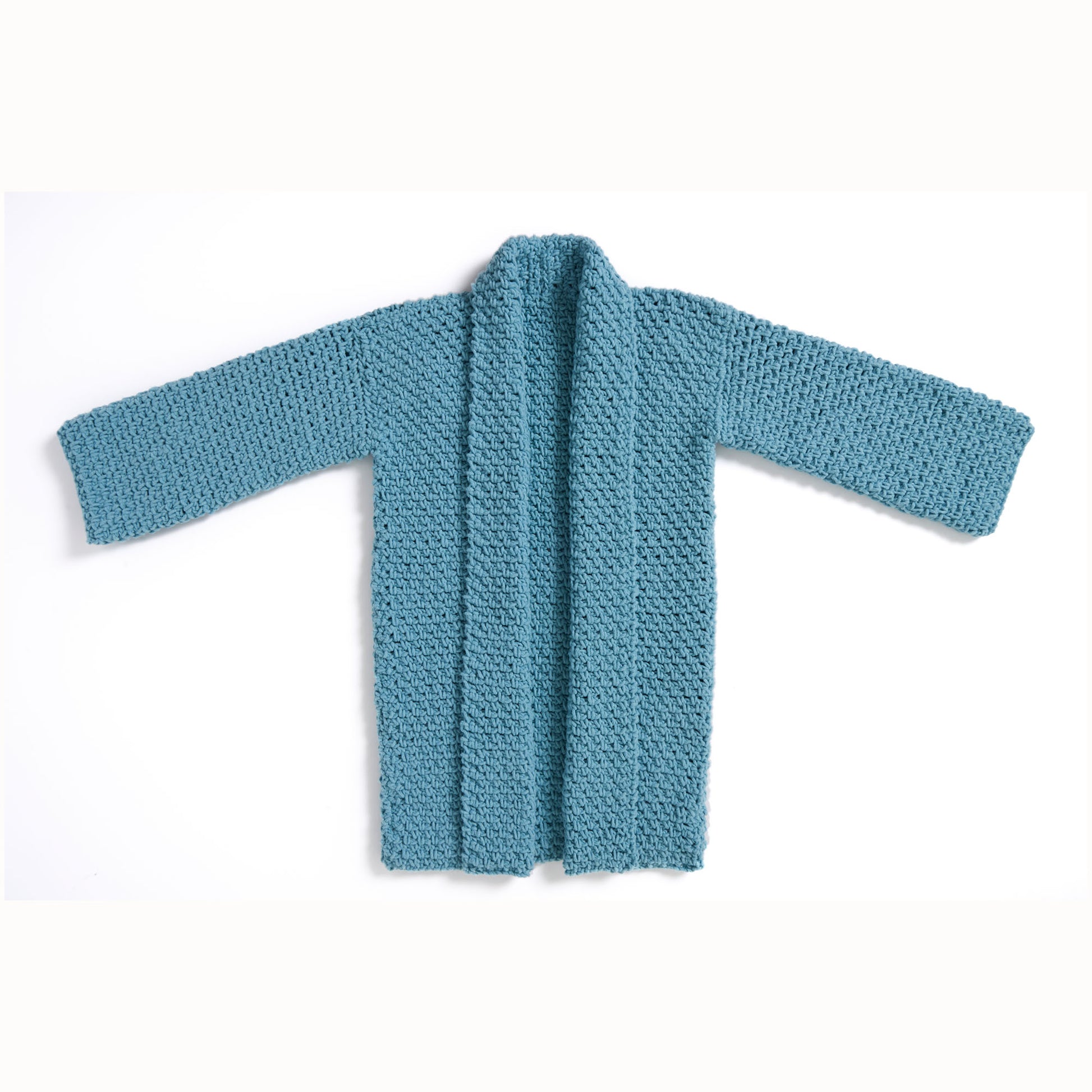 Free Easy Bernat Crochet Moss-Stitch Car Coat Pattern Yarnspirations