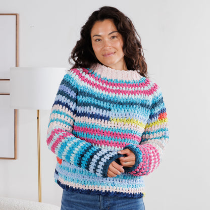 Bernat Patchwork Crochet Pullover Bernat Patchwork Crochet Pullover