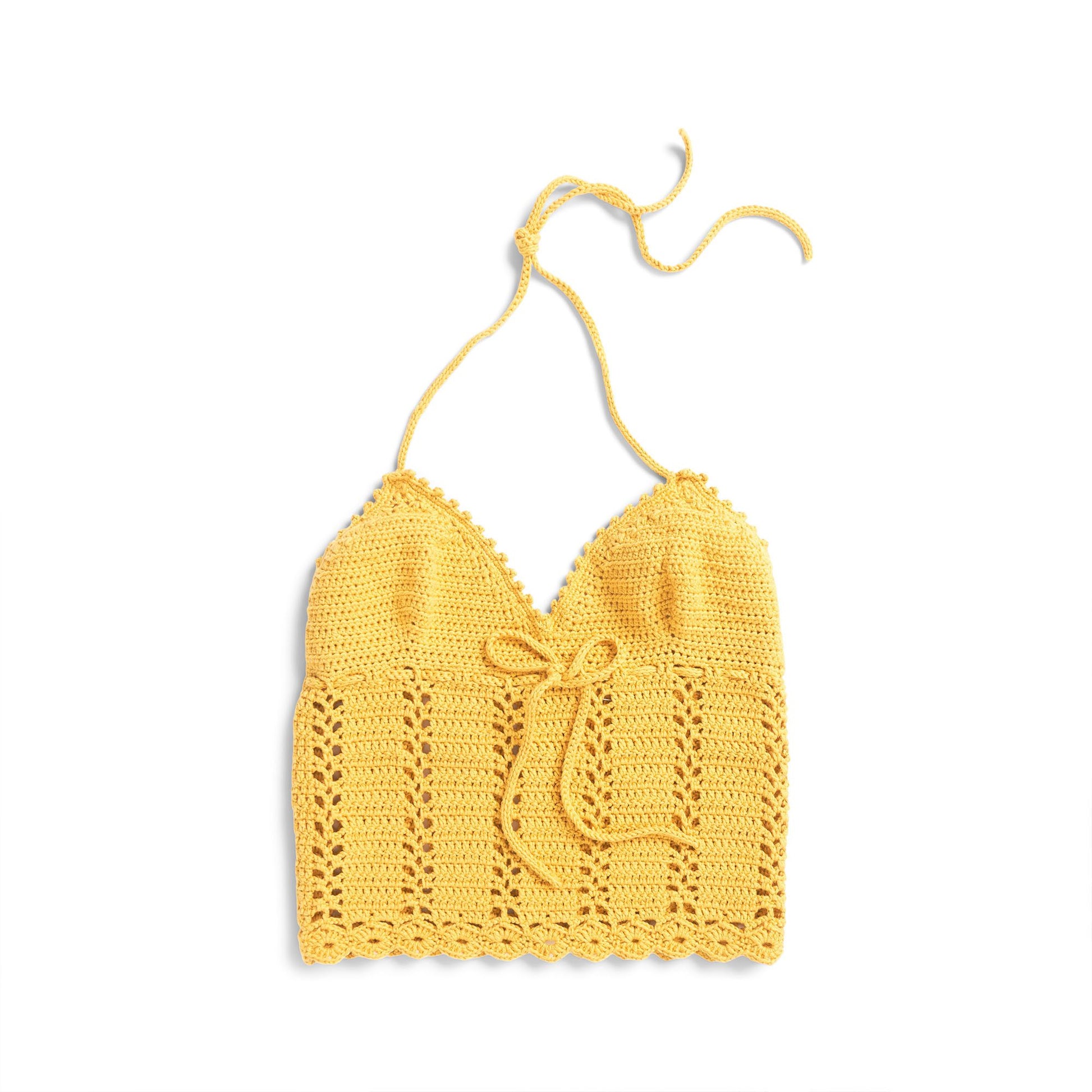 Free Bernat Lacy Crochet Halter Top Pattern
