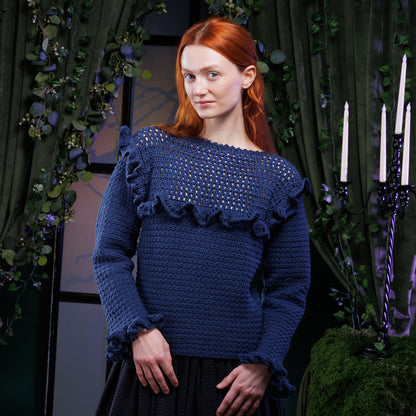 Bernat Crochet Vintage Ruffle Top Bernat Crochet Vintage Ruffle Top