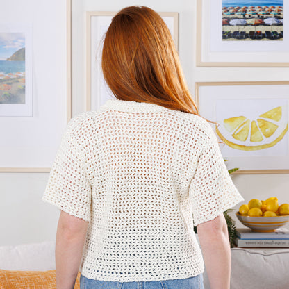 Bernat Crochet Fruit Bowl Camp Shirt Bernat Crochet Fruit Bowl Camp Shirt