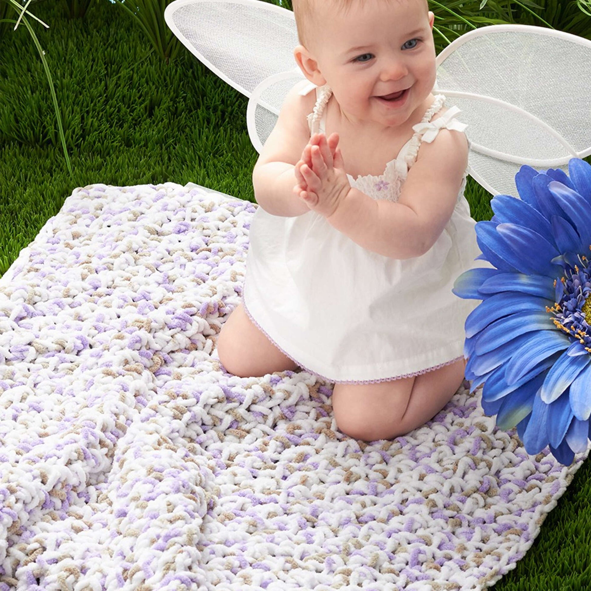 Bernat Crochet Simple Baby Blanket