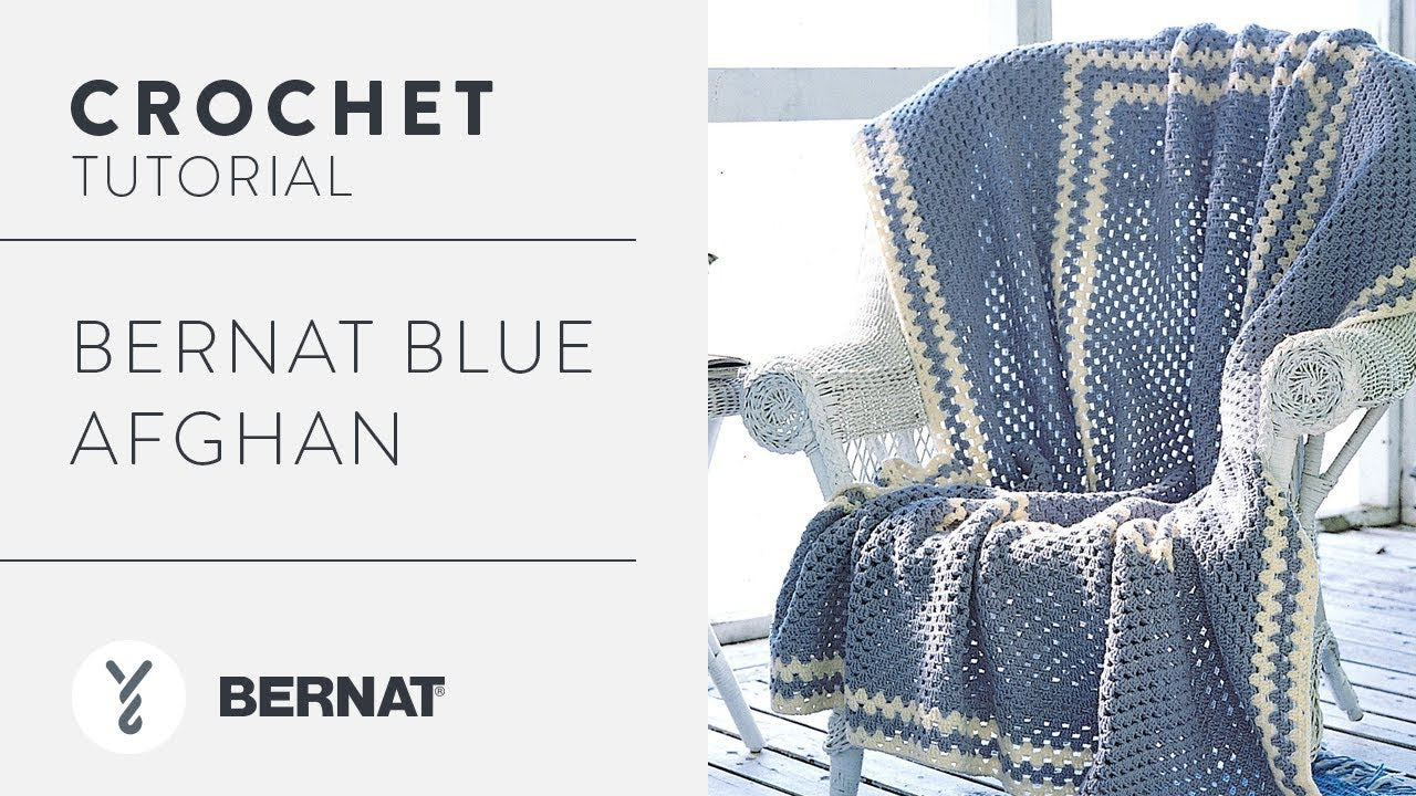 Bernat Blue Afghan Crochet