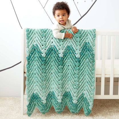 Bernat Ridged Crochet Baby Blanket Bernat Ridged Crochet Baby Blanket