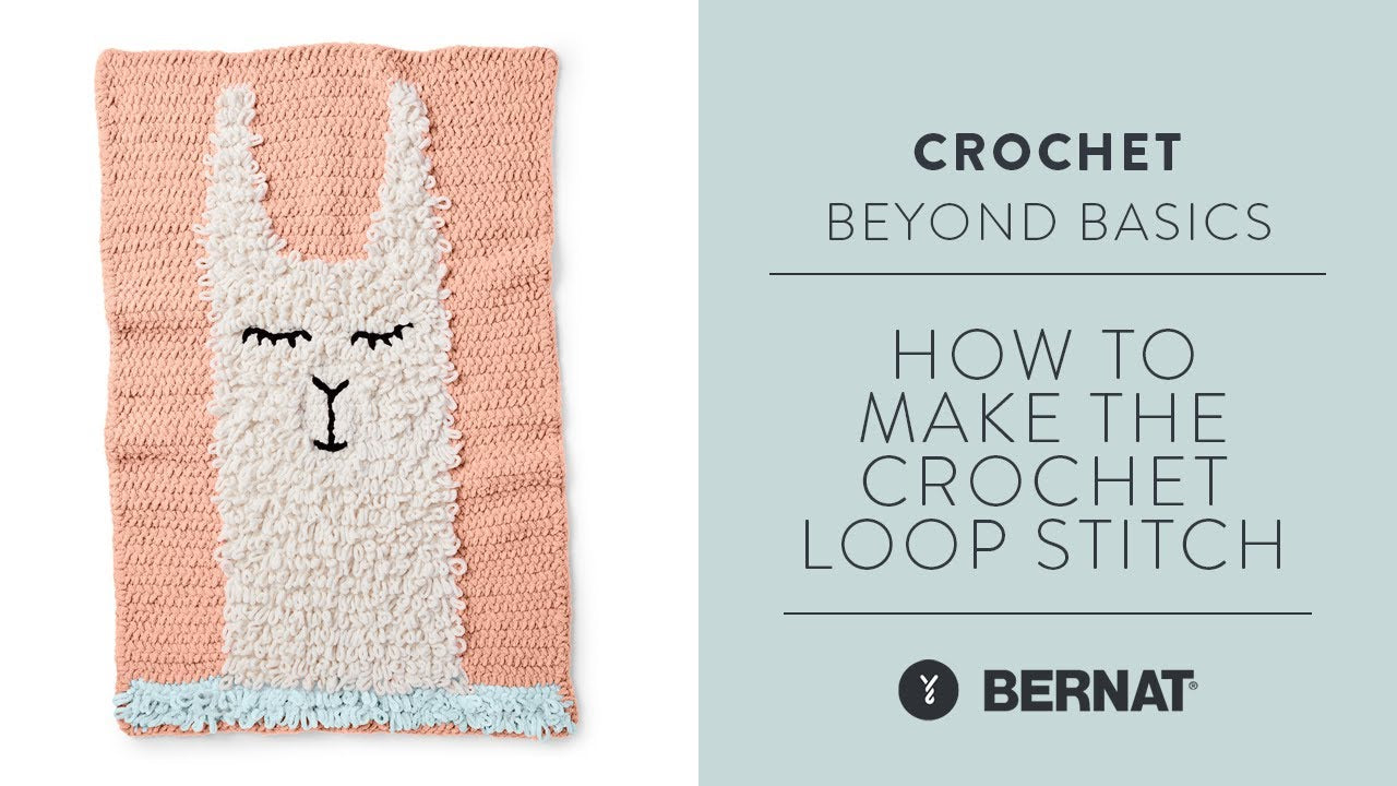 Bernat Loopy Llama Crochet Blanket