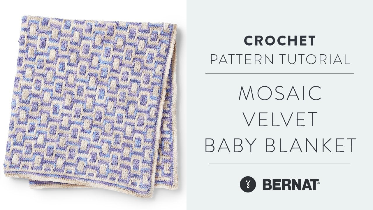 Bernat Mosaic Crochet Blanket