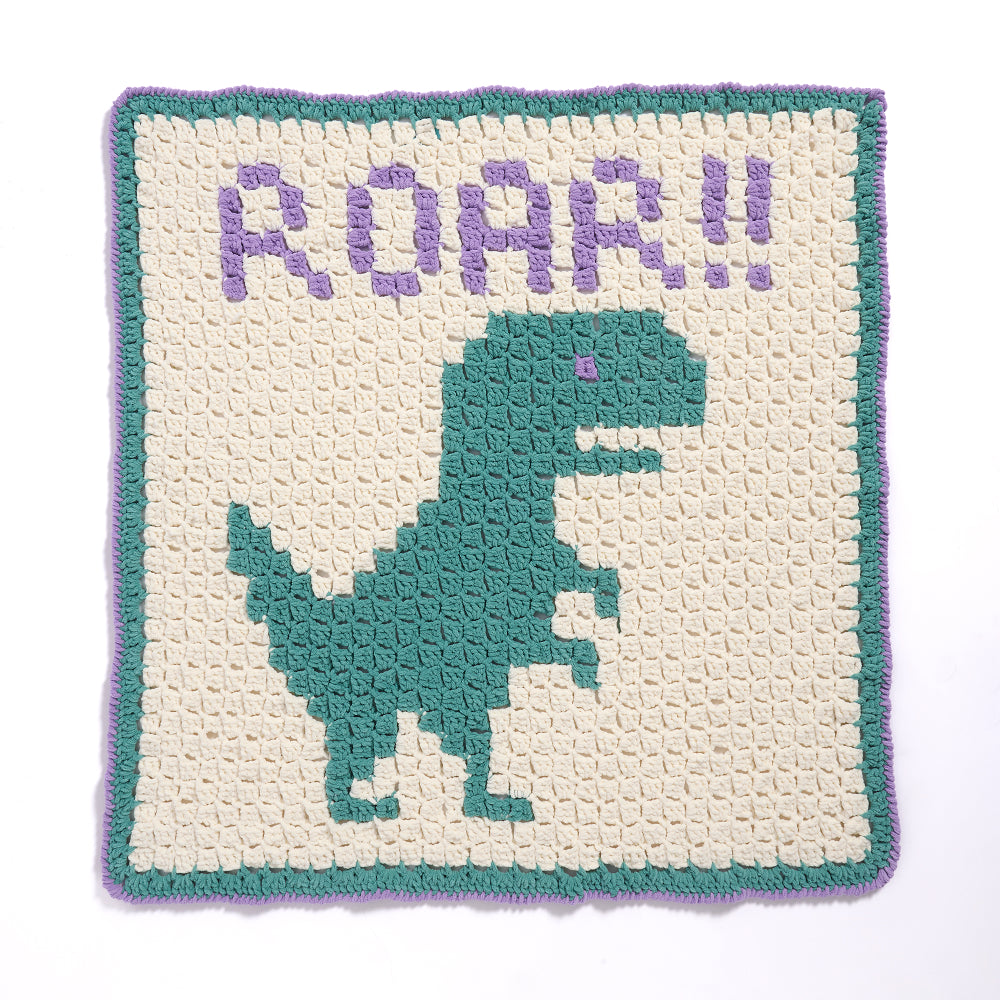 Crochet Blanket made in Bernat Baby Blanket yarn, Teal.