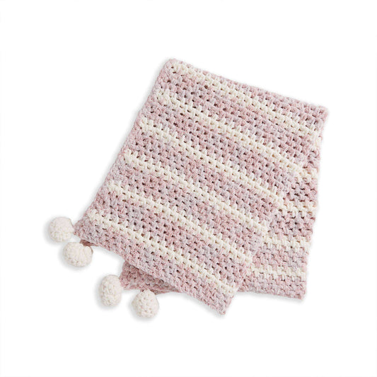 Crochet Blanket made in Bernat Baby Blanket Yarn
