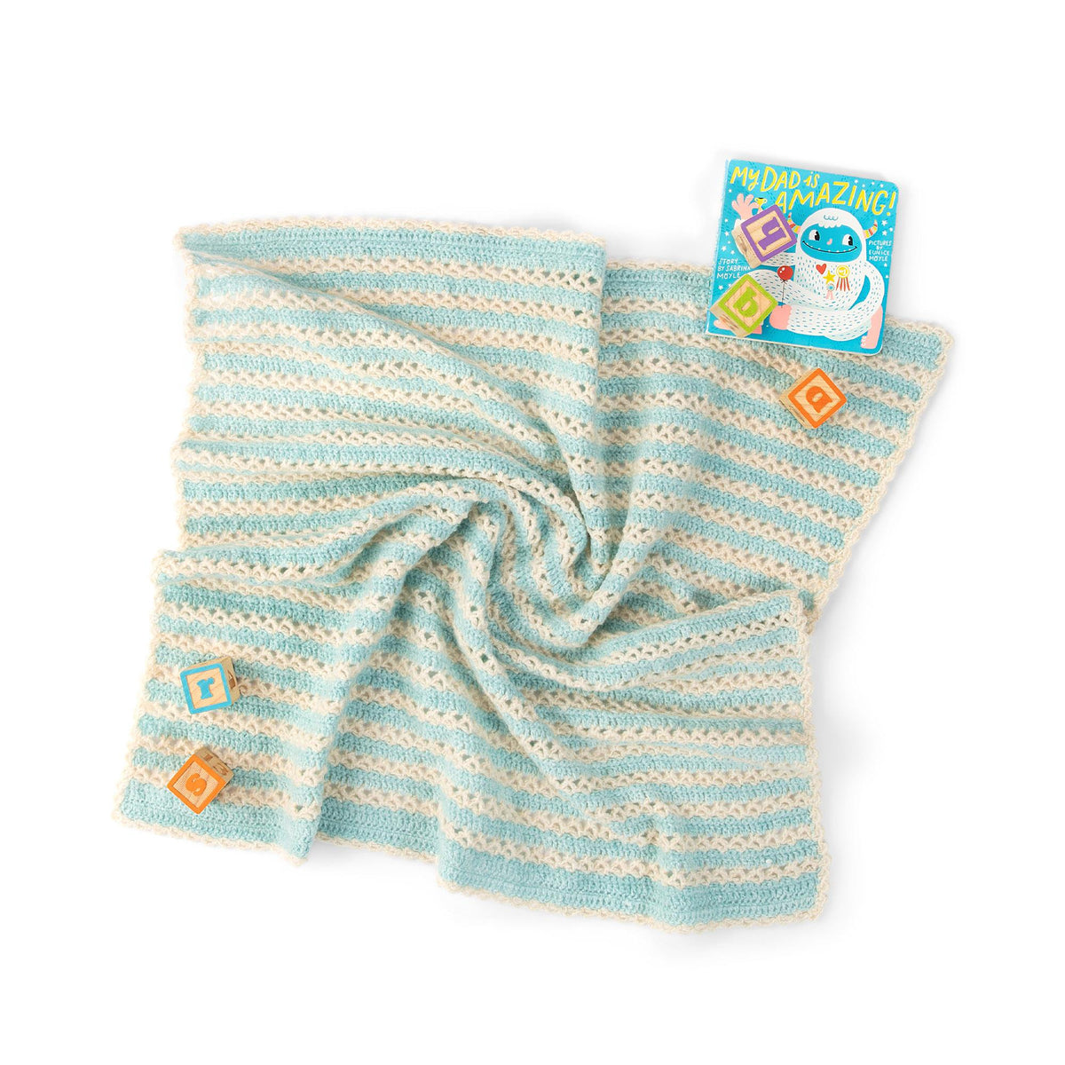 Crochet Blanket made in Bernat Forever Fleece Finest Yarn