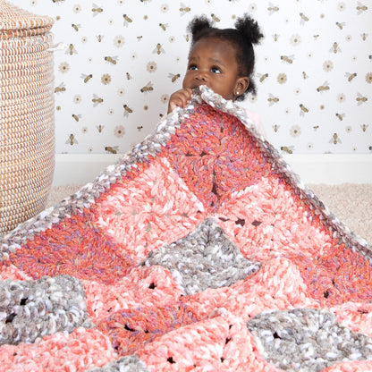 Bernat Crochet Gingham Blanket Crochet Blanket made in Bernat Baby Blanket Yarn